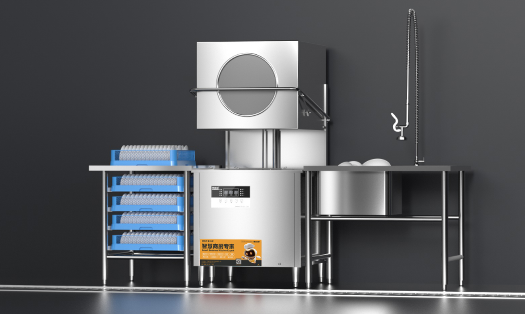 揭盖式洗碗机的工作原理