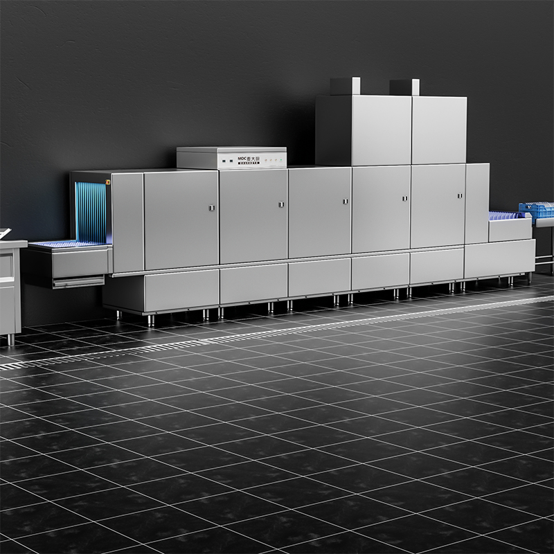 食堂全自动洗碗机的工作流程和步骤