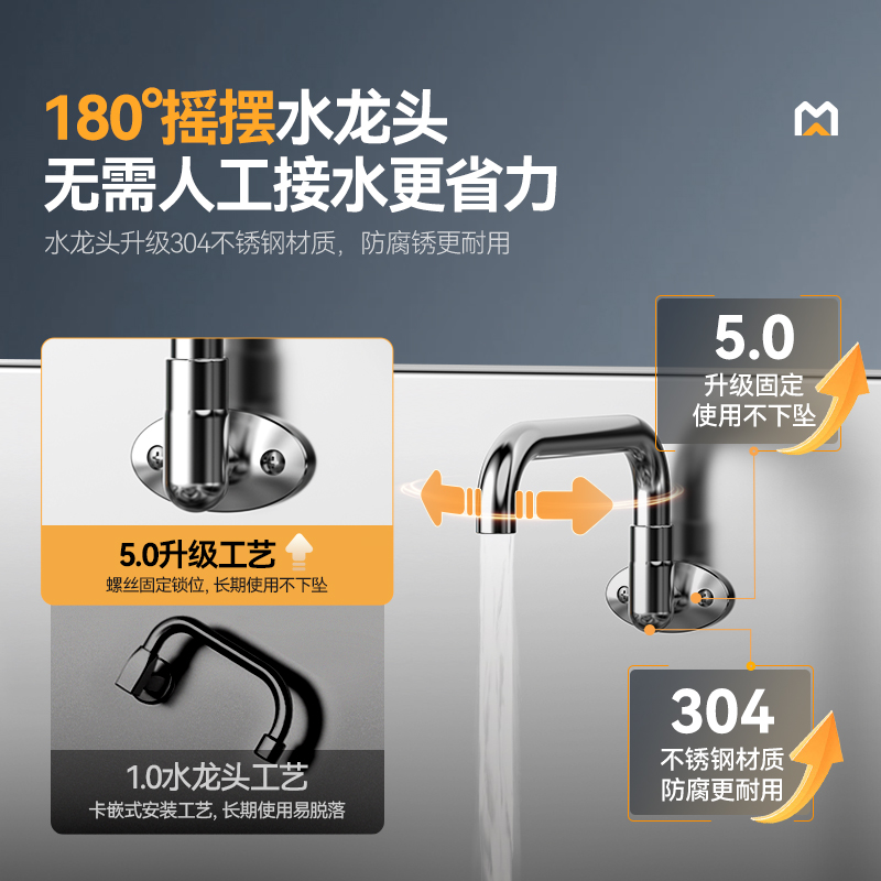 麦大厨星麦款304材质电磁大炒炉双头大锅灶1000